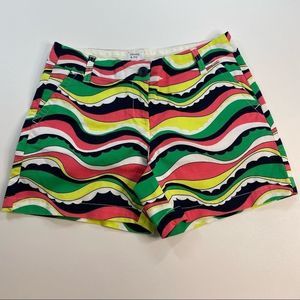 Crown & Ivy Shorts Multi Color Rainbow Waves Sz 2